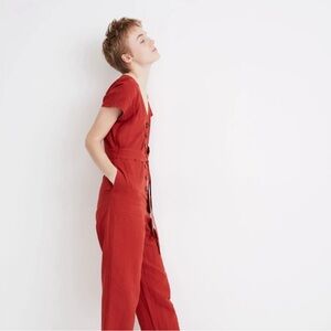Madewell Rust Jumpsuit